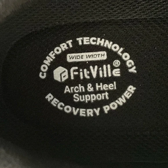 Fitville Men's Black Slip-On Loafers Casual Walking Shoes Sz: 10.5 XW - Picture 5 of 6